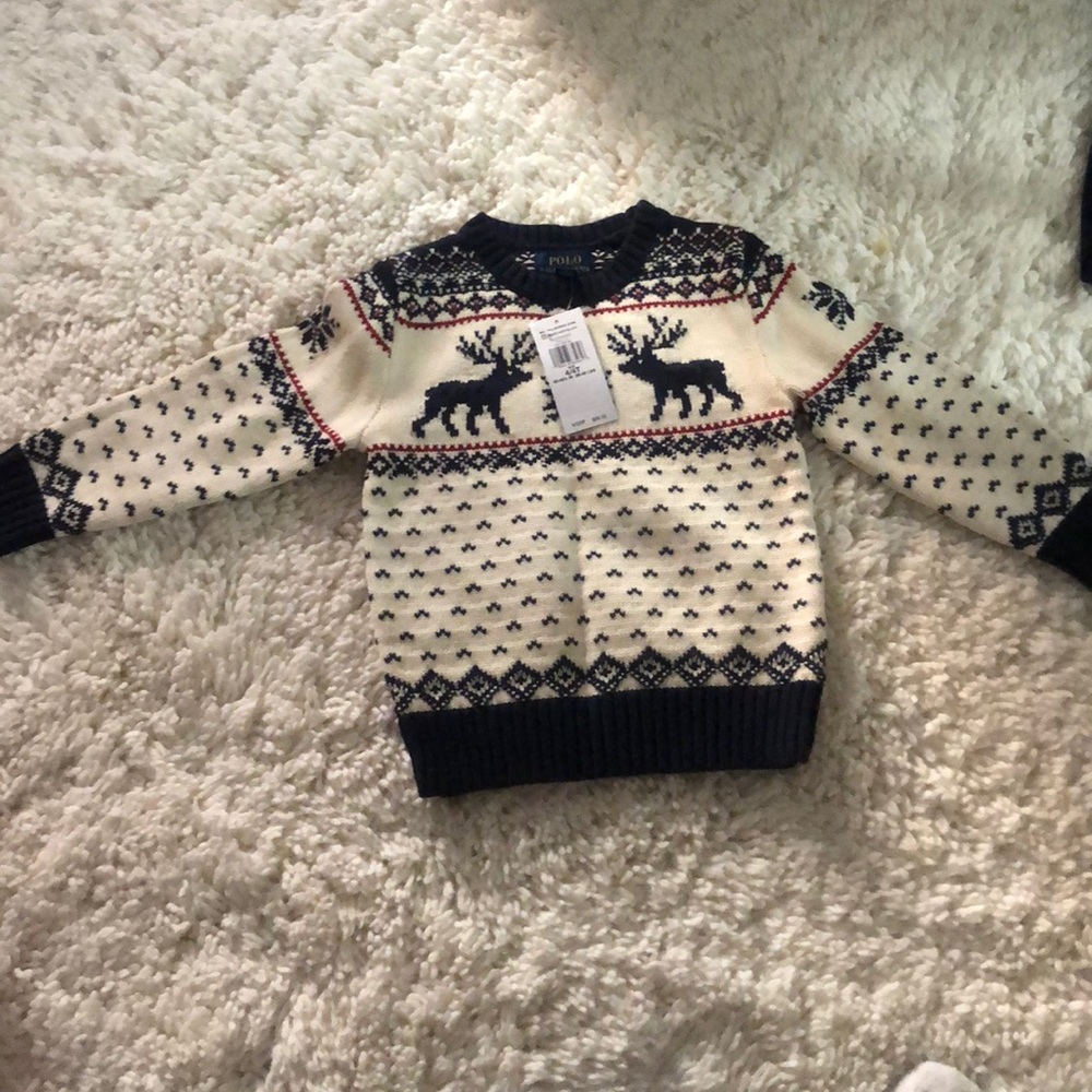 Children’s Polo knit sweater, size 4/4T